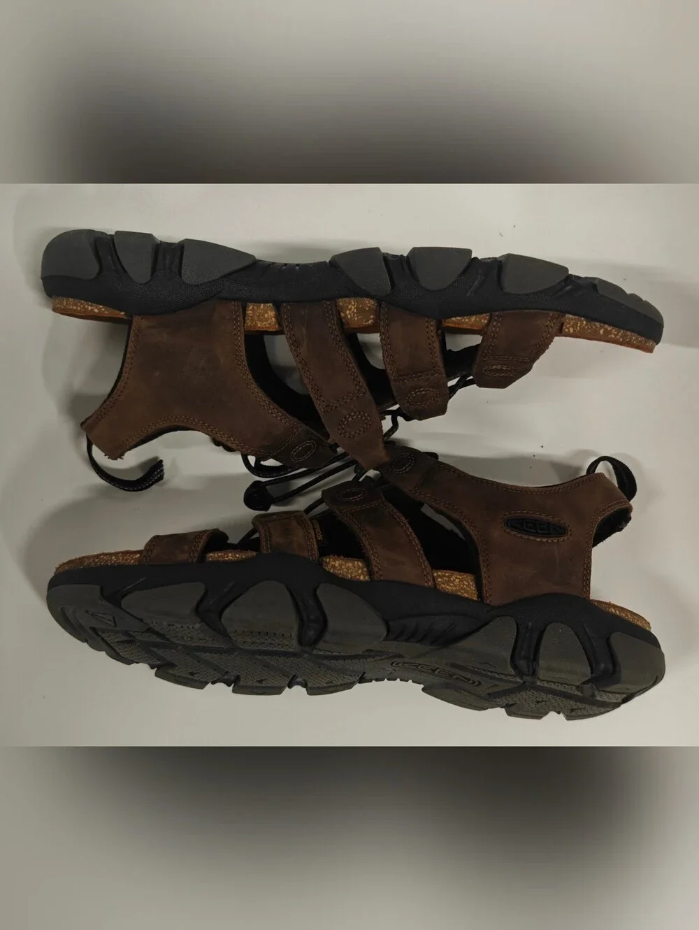 KEEN Daytona II Men’s Sandals Size 11.5 Brown Leather Outdoor Hiking Sport Sanda